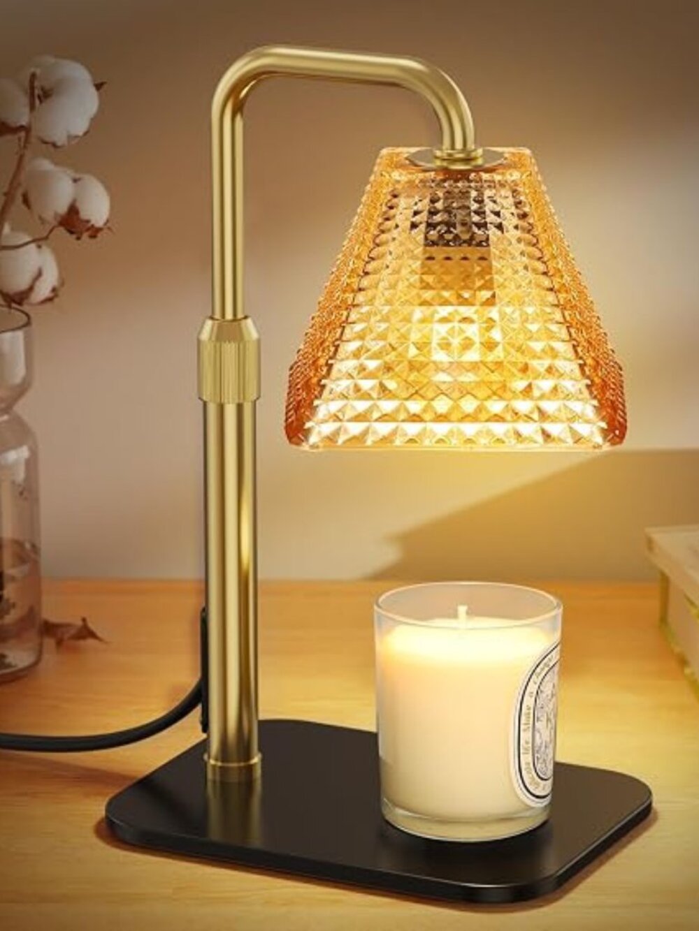 Candle Warmer Lamp with Timer 2H,4H,8H Dimmer